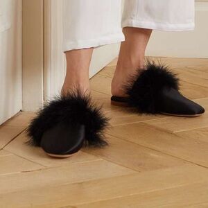 NWOT Sleeper Satin Mules